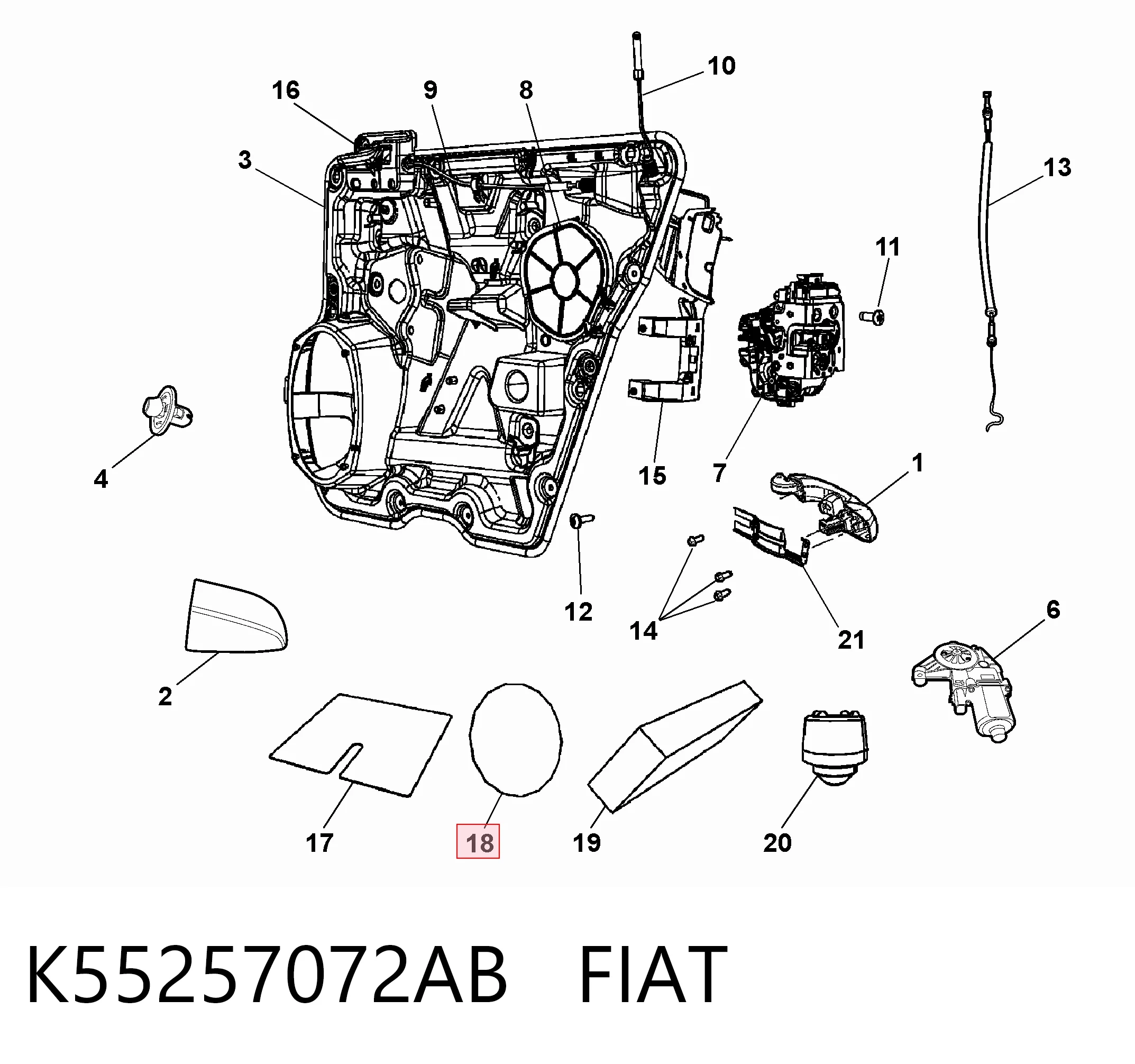K55257072AB Fiat/Alfa/Lancia