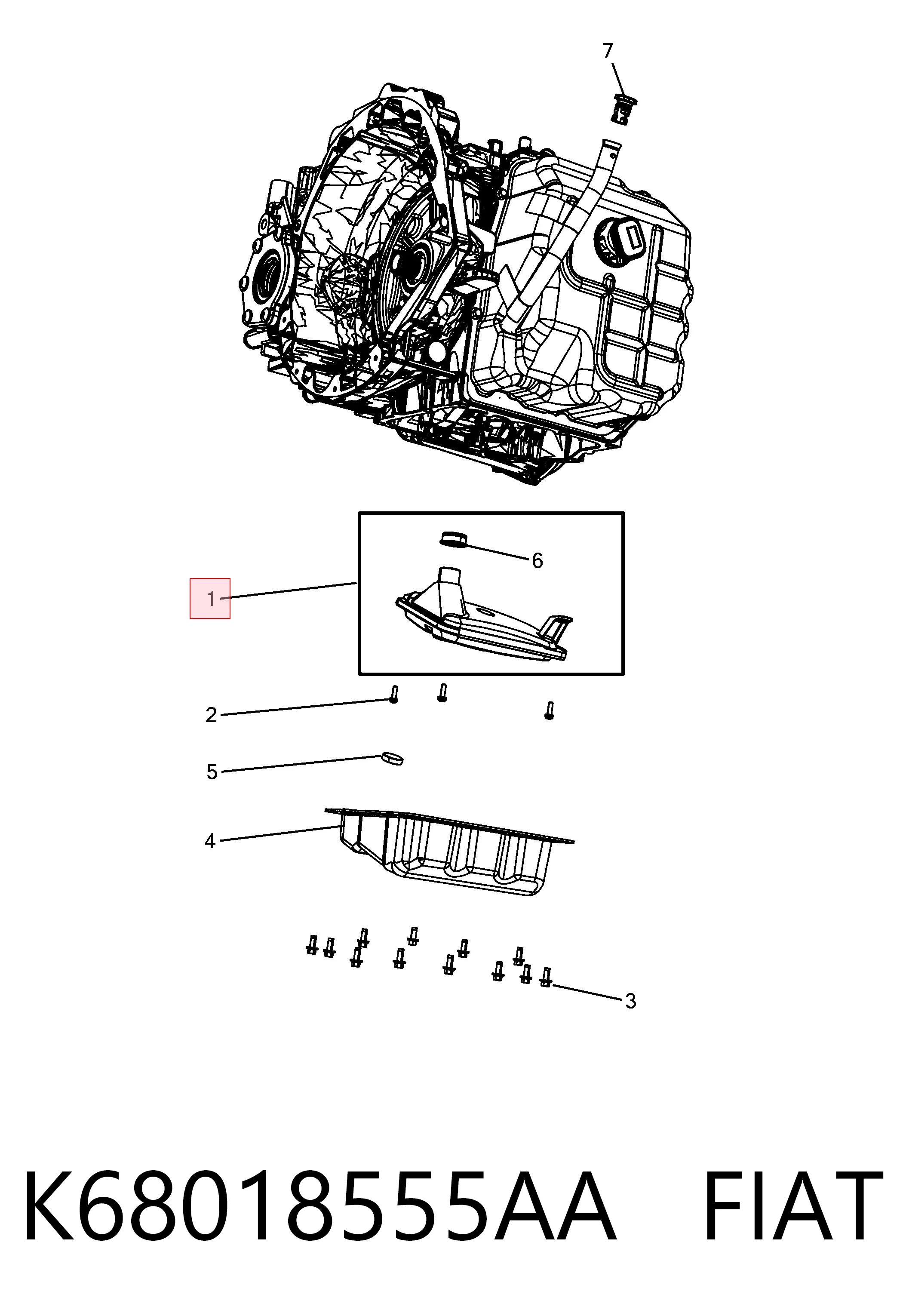 K68018555AA Fiat/Alfa/Lancia
