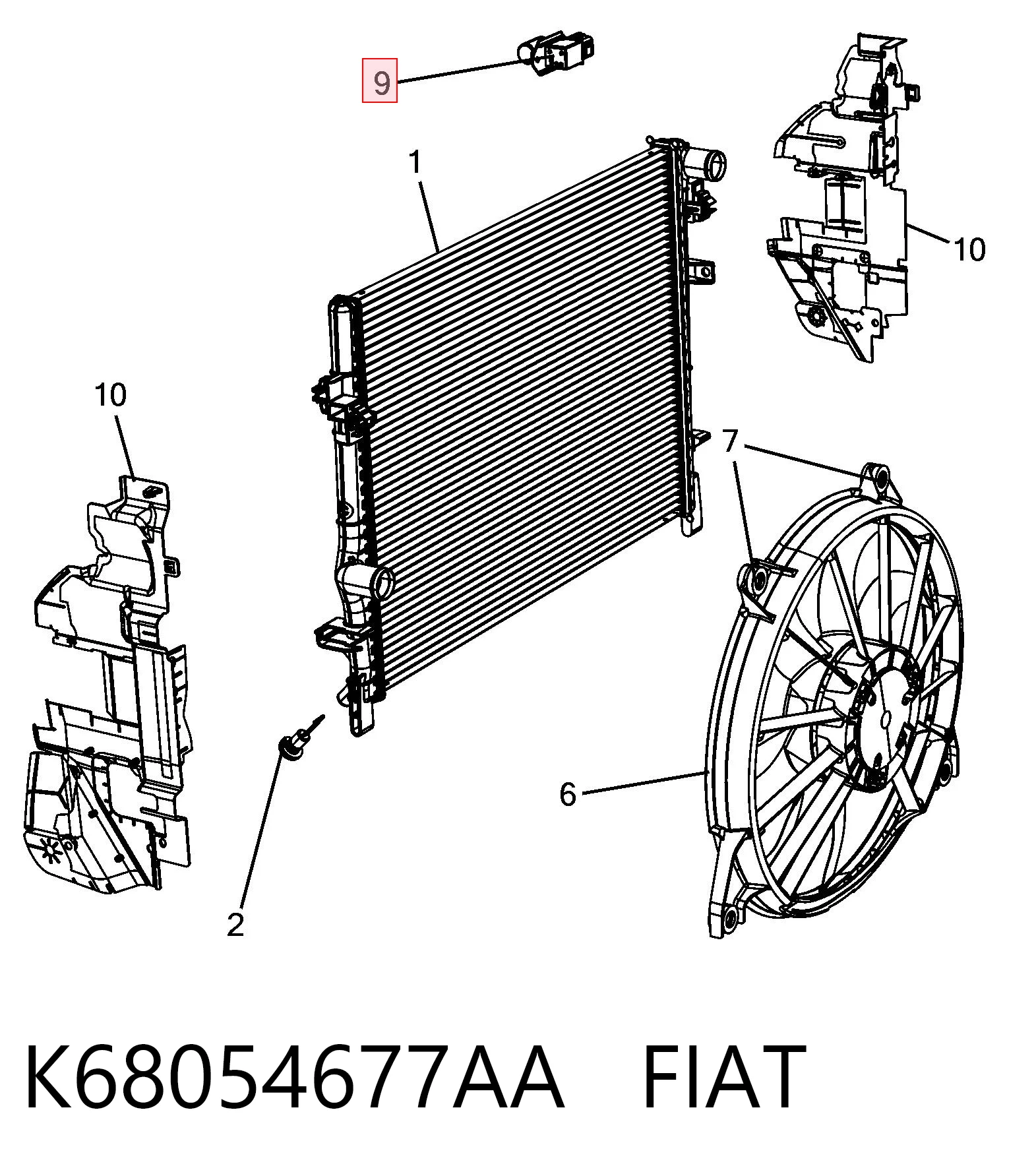 K68054677AA Fiat/Alfa/Lancia