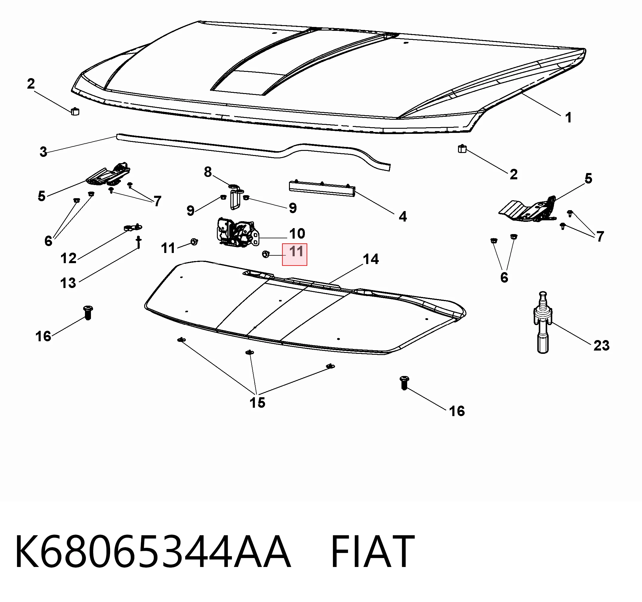 K68065344AA Fiat/Alfa/Lancia