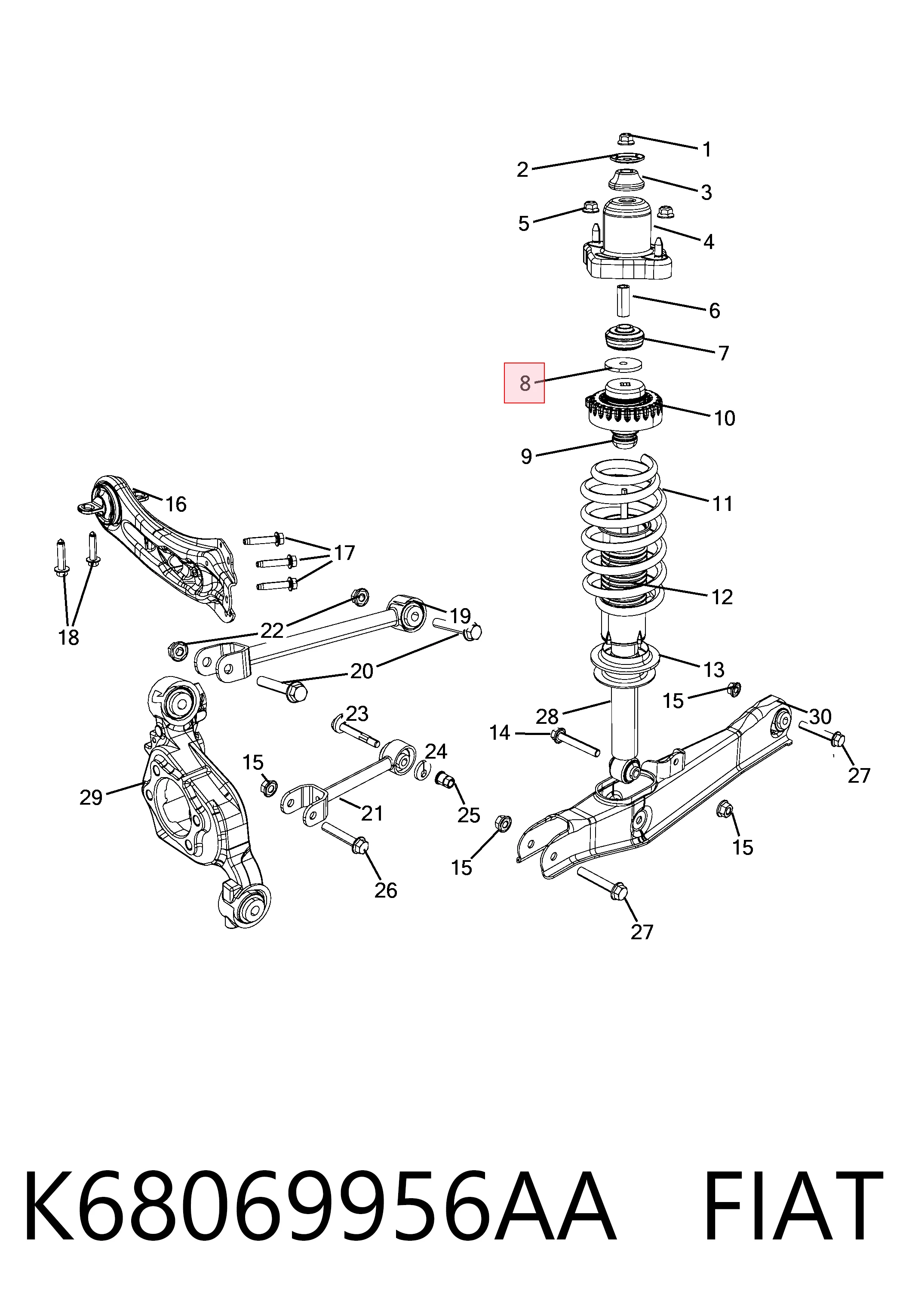 K68069956AA Fiat/Alfa/Lancia
