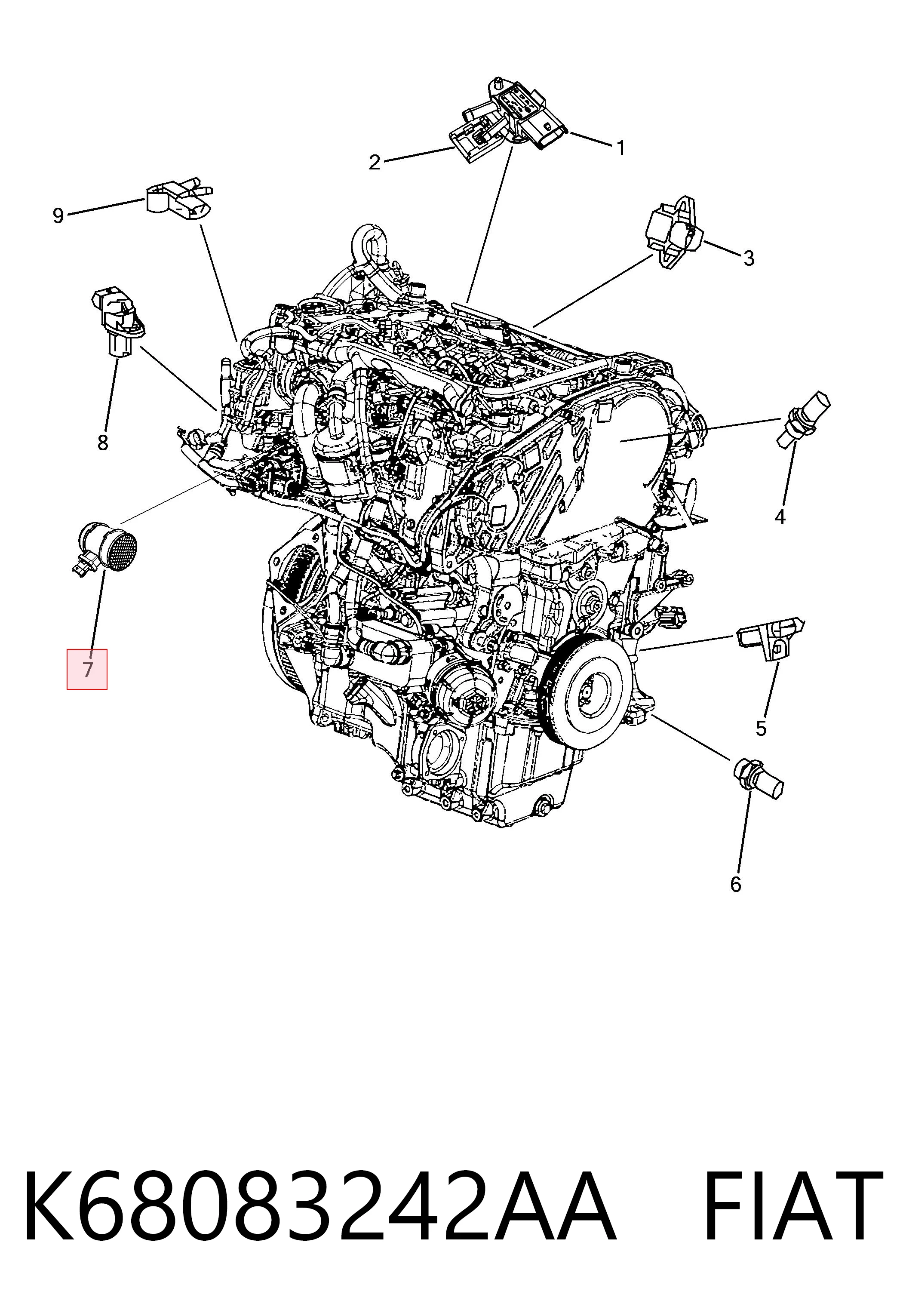 K68083242AA Fiat/Alfa/Lancia