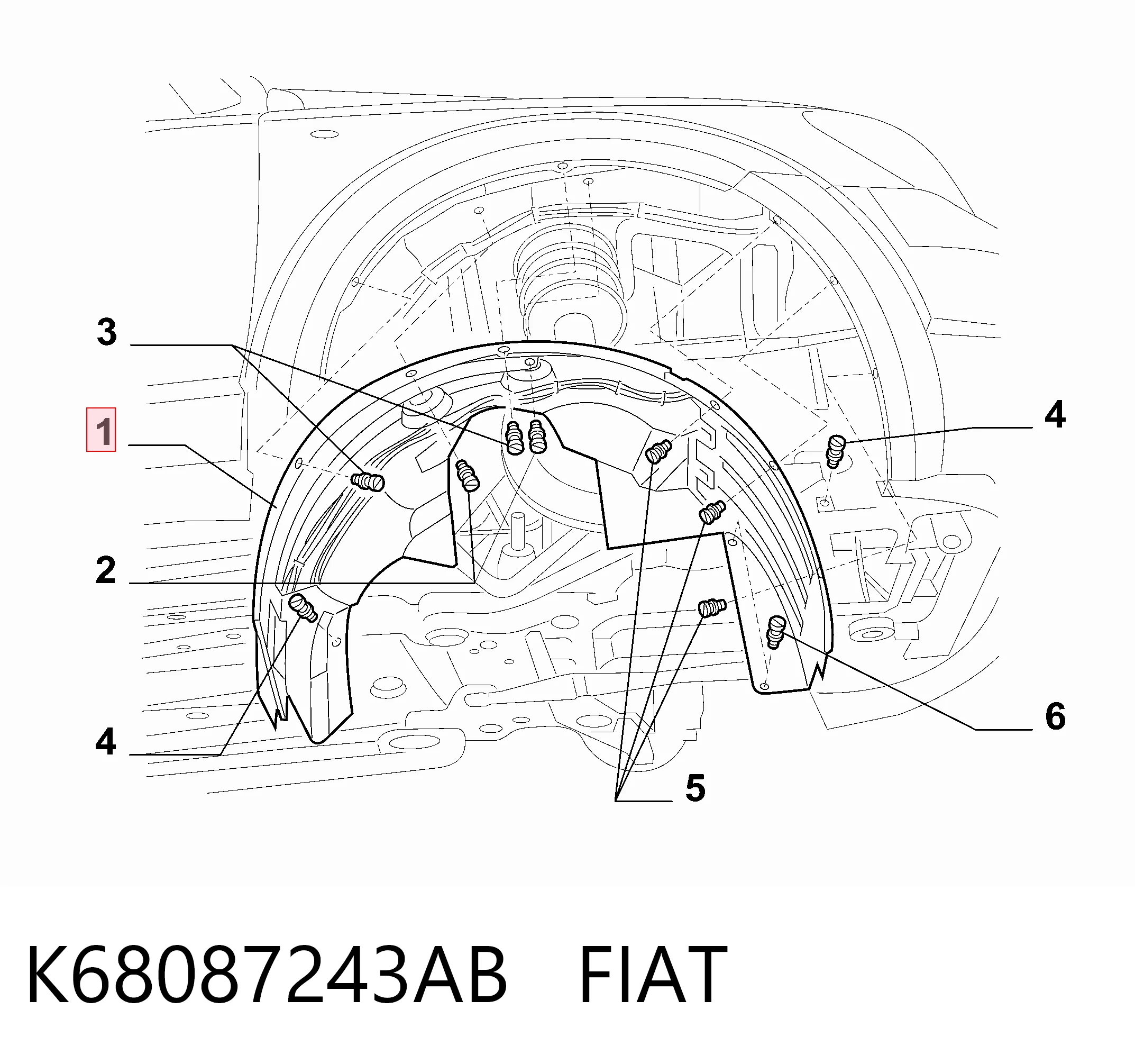 K68087243AB Fiat/Alfa/Lancia