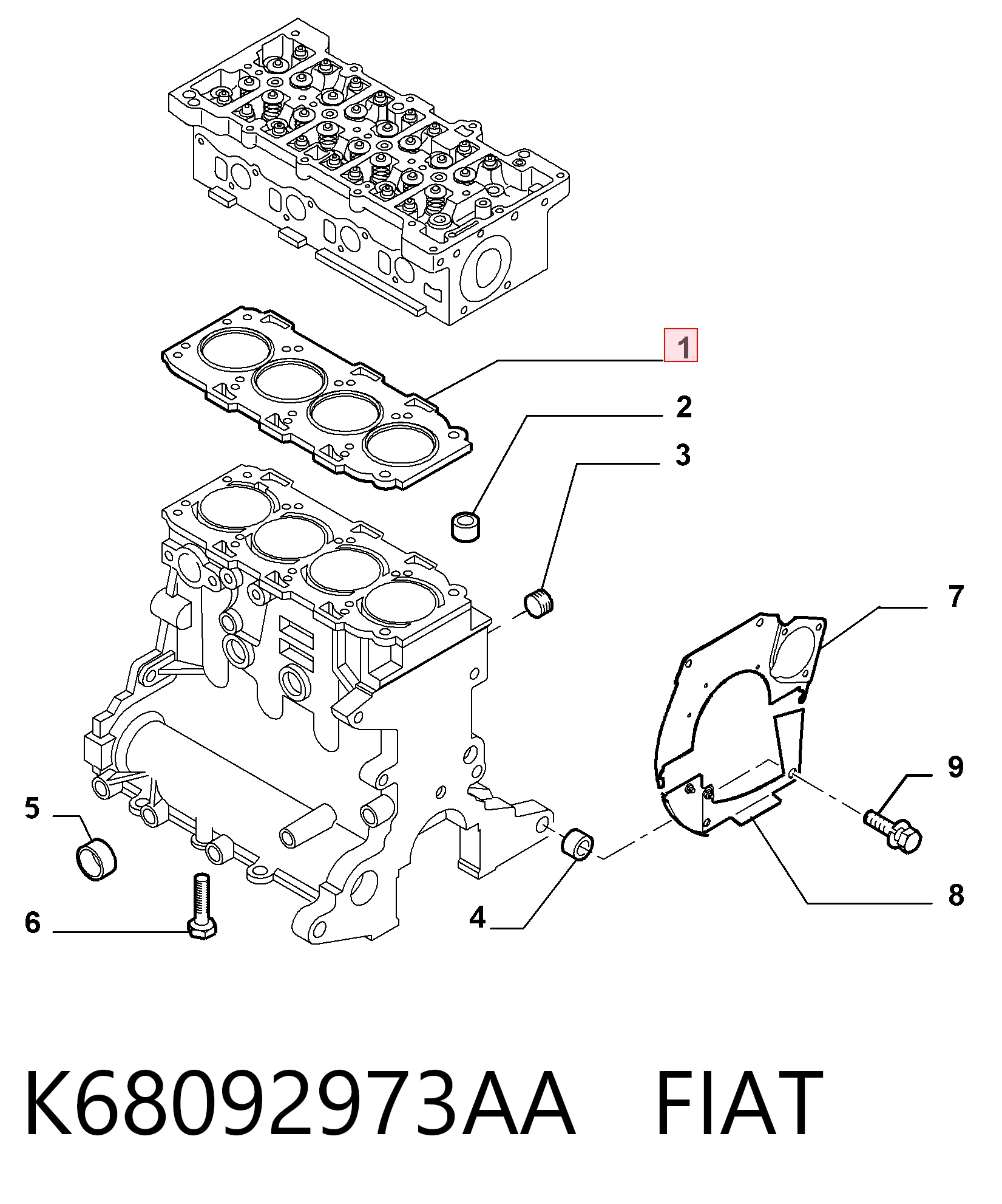 Empaque de culata General Motors 55211409