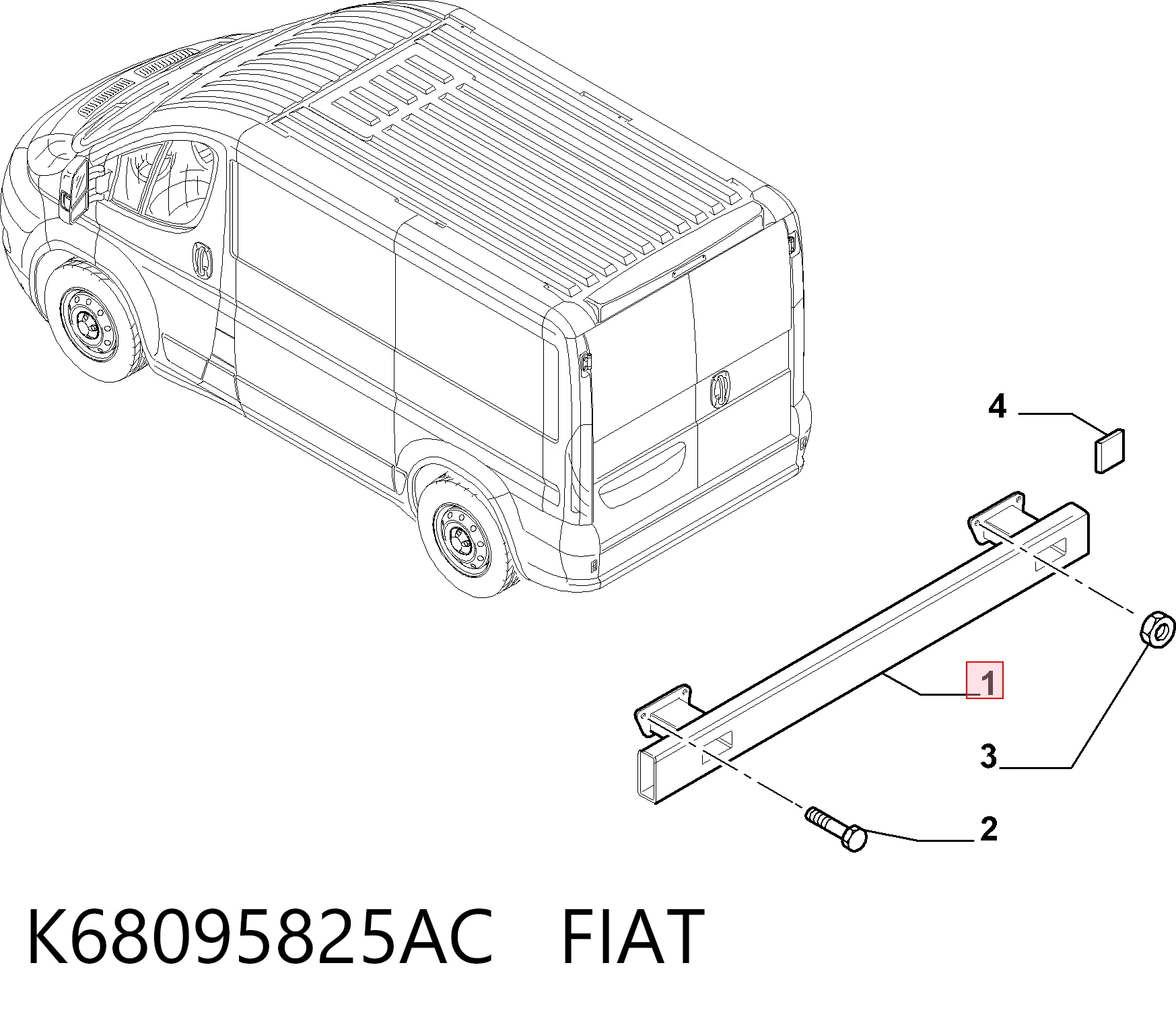 Refuerzo de parachoques trasero Fiat Ducato III furgoneta (250) (2006 - 2026) precio, desde 96,36 EUR
