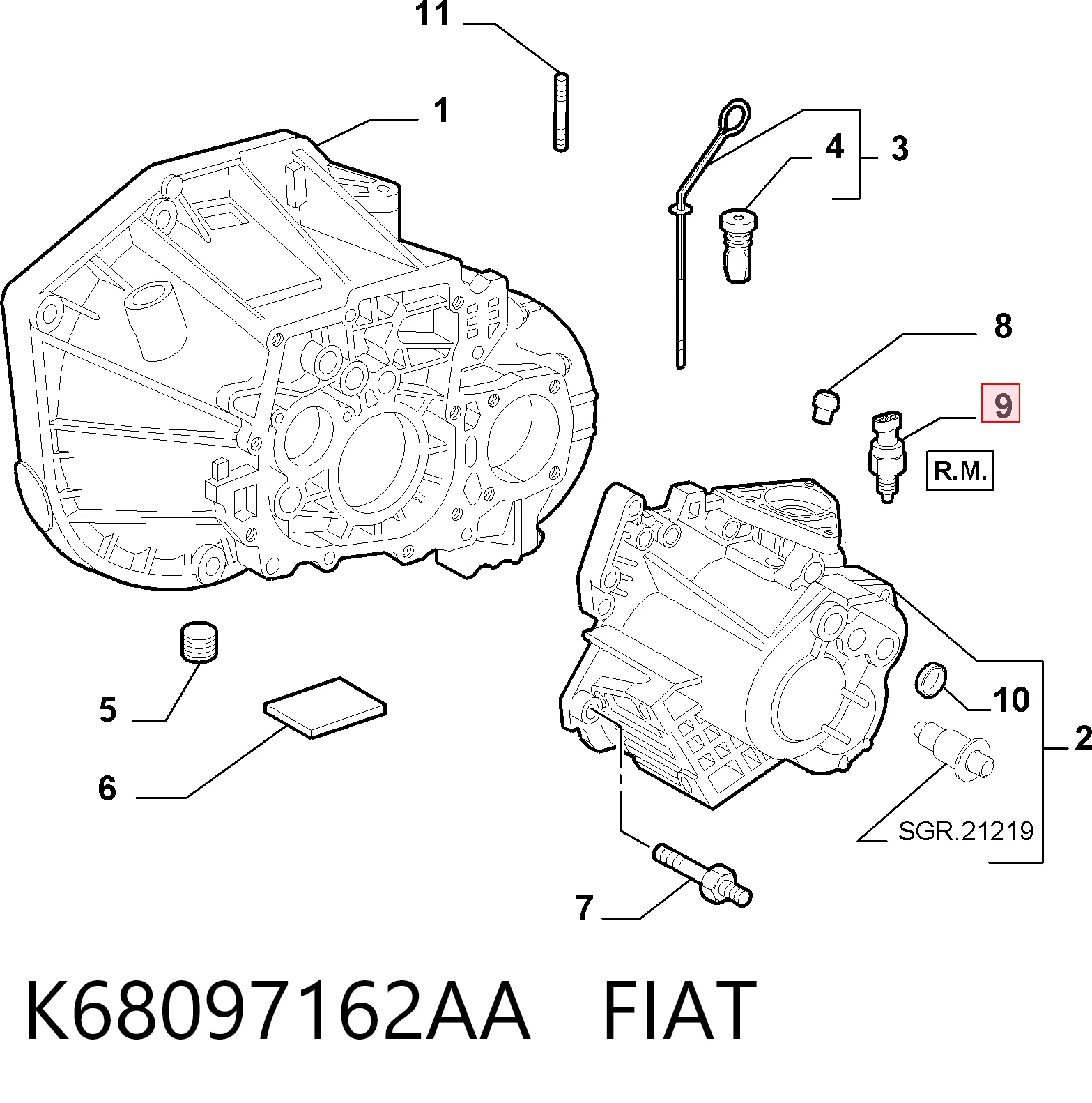 K68097162AA Fiat/Alfa/Lancia