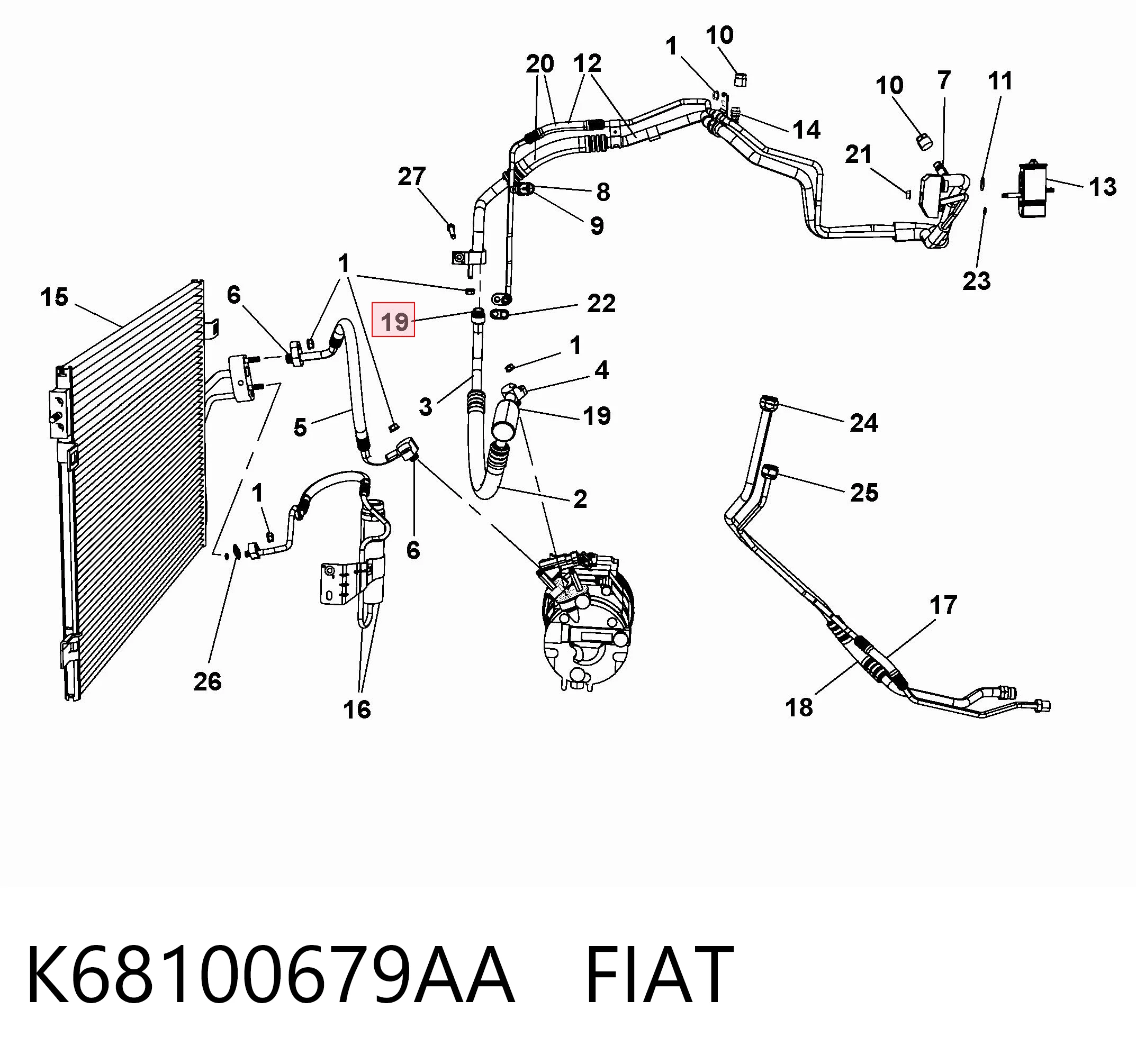 K68100679AA Fiat/Alfa/Lancia