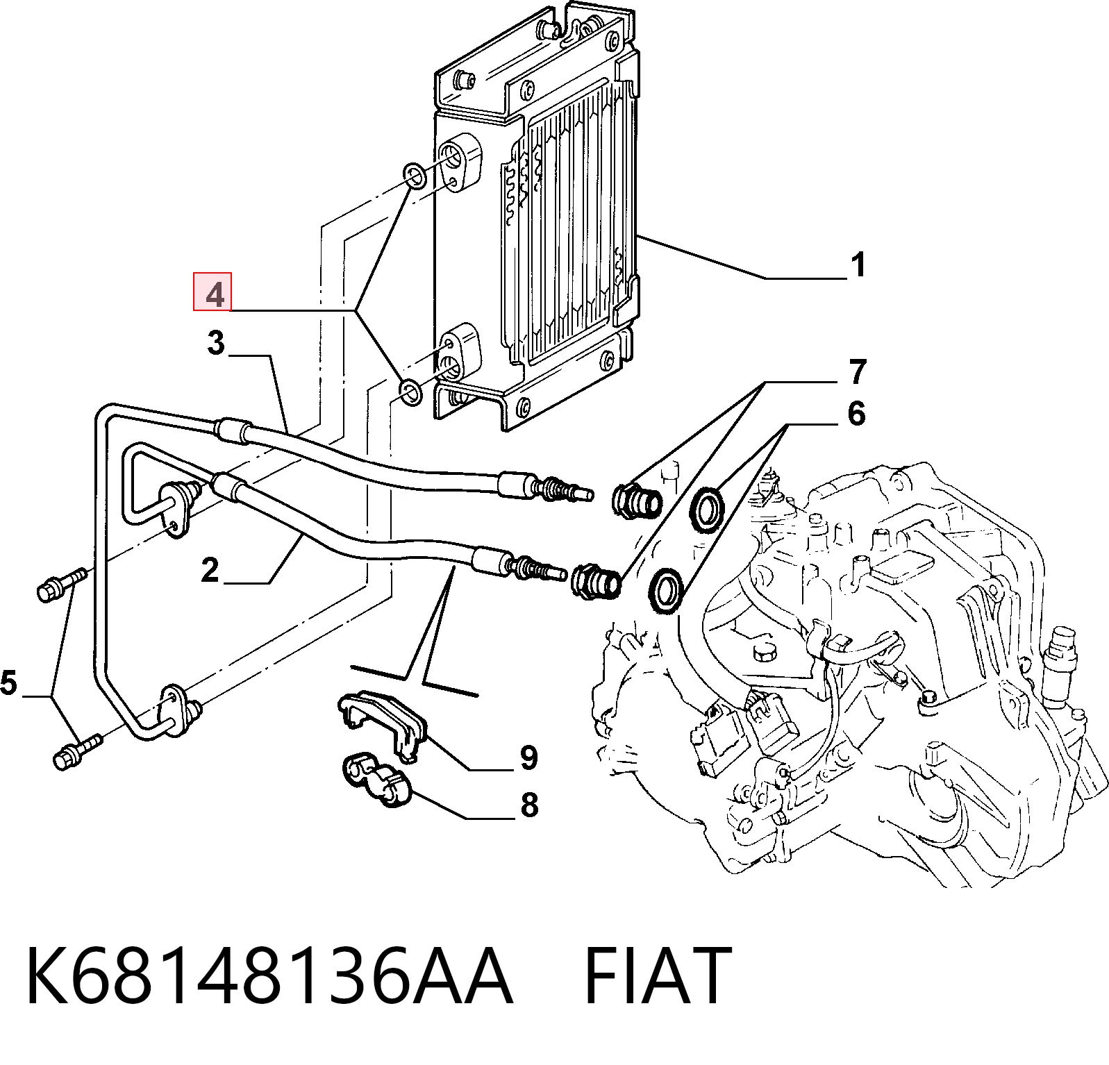 K68148136AA Fiat/Alfa/Lancia
