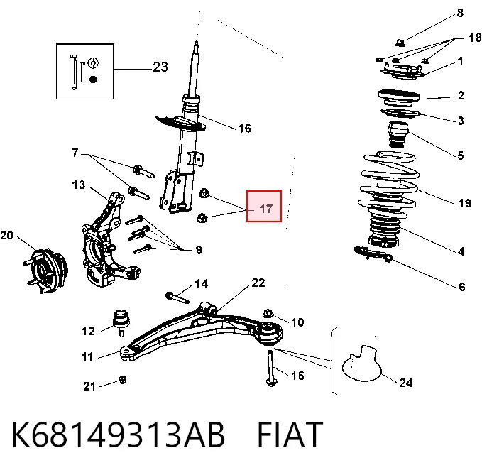 K68149313AB Fiat/Alfa/Lancia