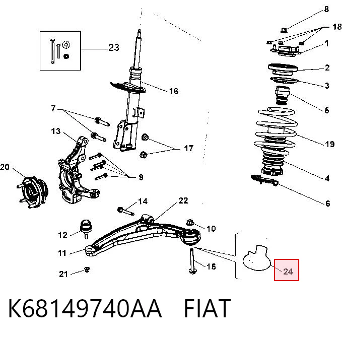 K68149740AA Fiat/Alfa/Lancia