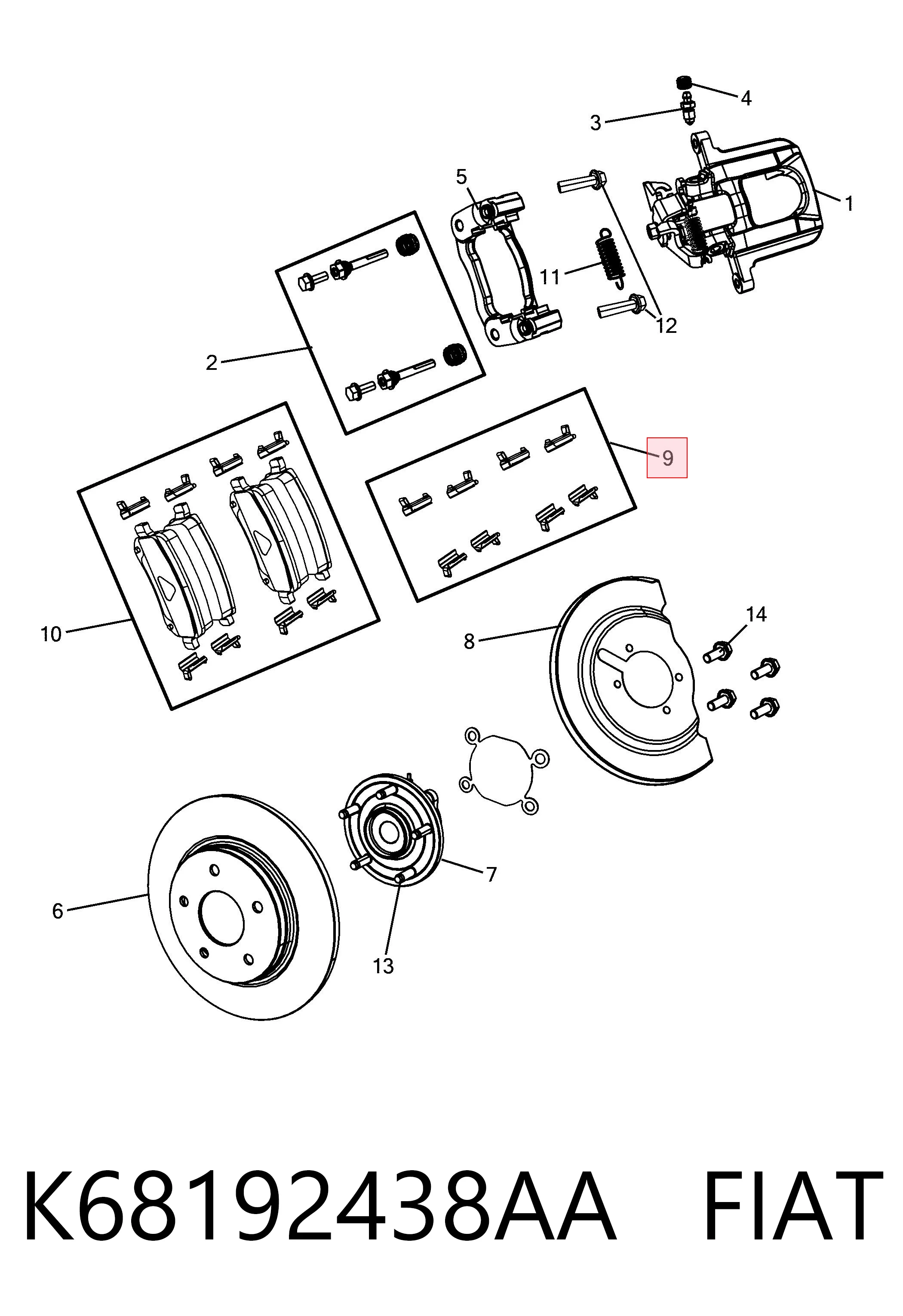 K68192438AA Fiat/Alfa/Lancia