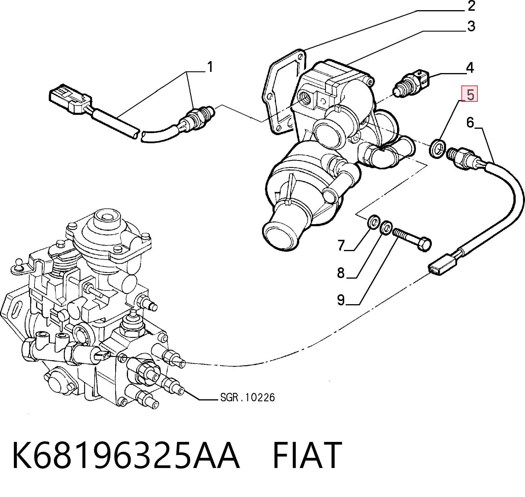 K68196325AA Fiat/Alfa/Lancia