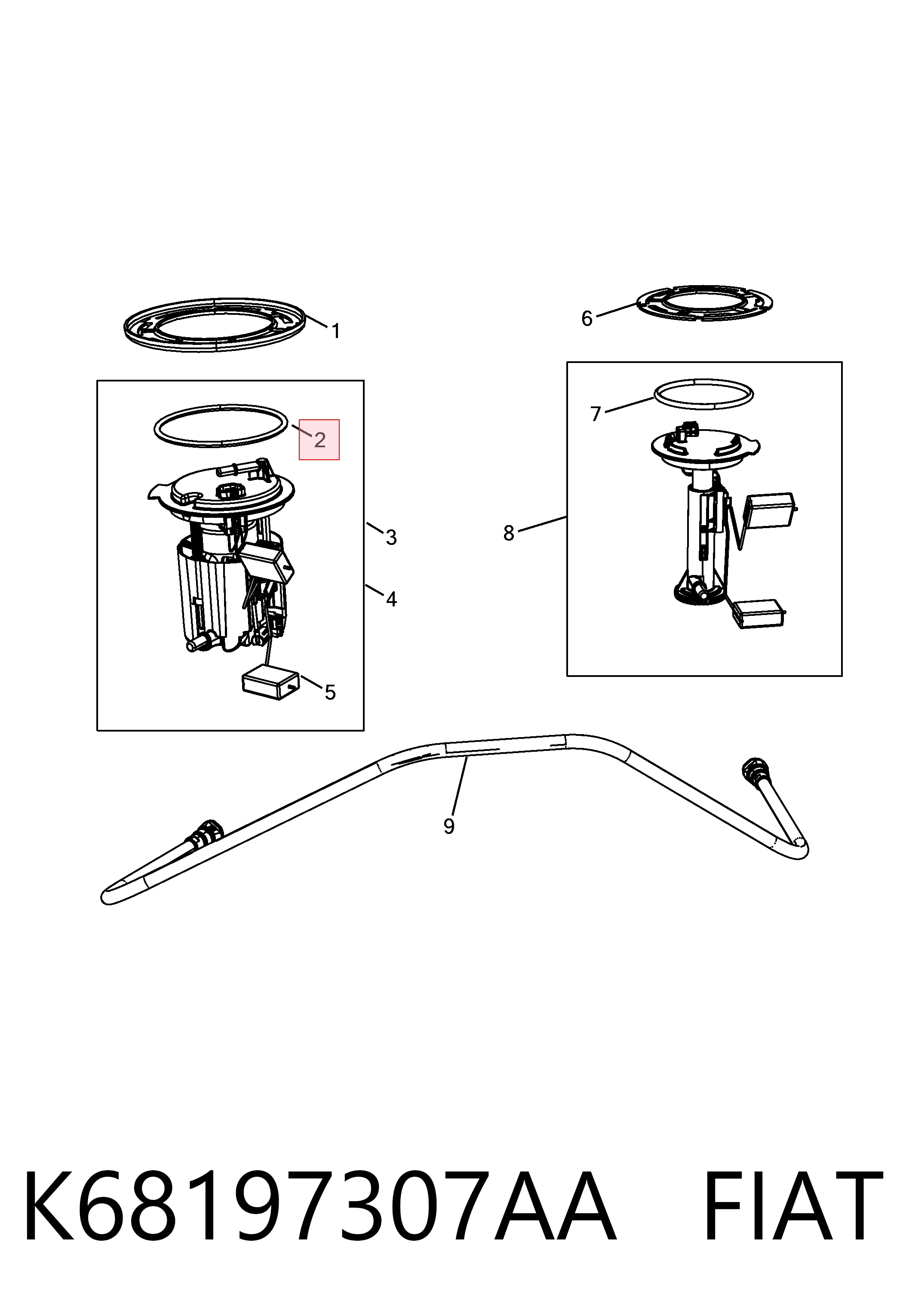 Junta del sensor de nivel de combustible/bomba de combustible (depósito de combustible) Mitsubishi 52113610AB precio, desde 24,28 EUR