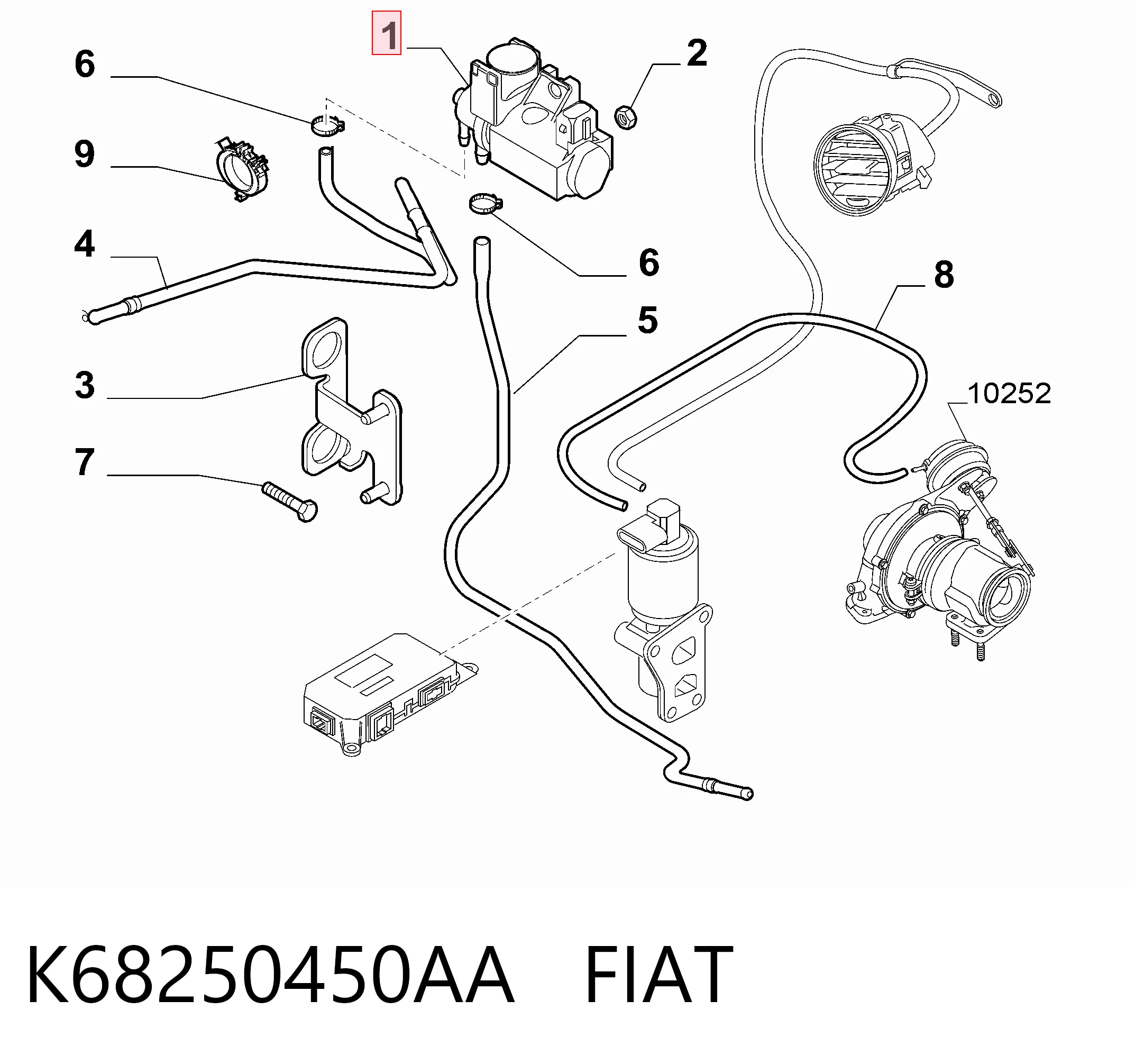 K68250450AA Fiat/Alfa/Lancia