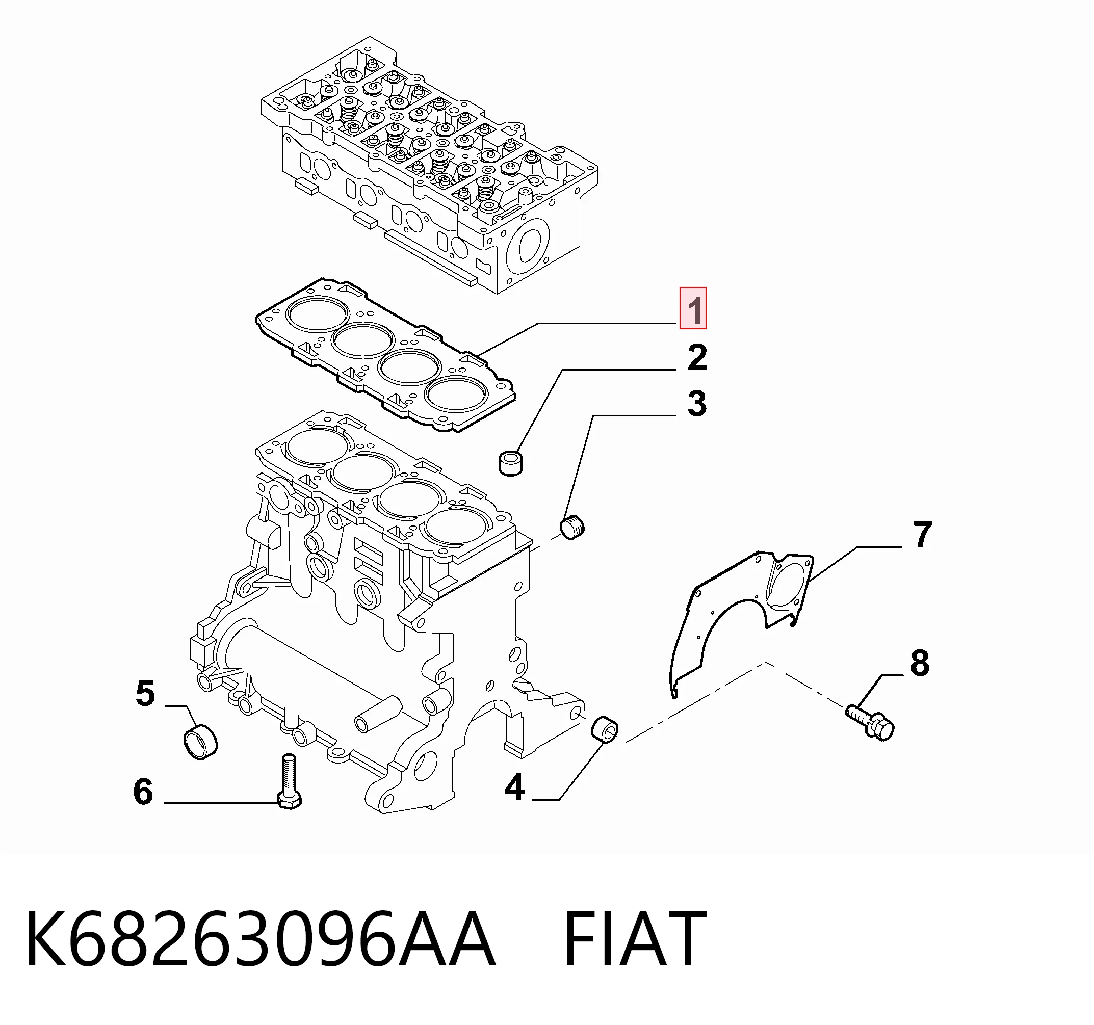 55211409 General Motors Empaquetadura de culata