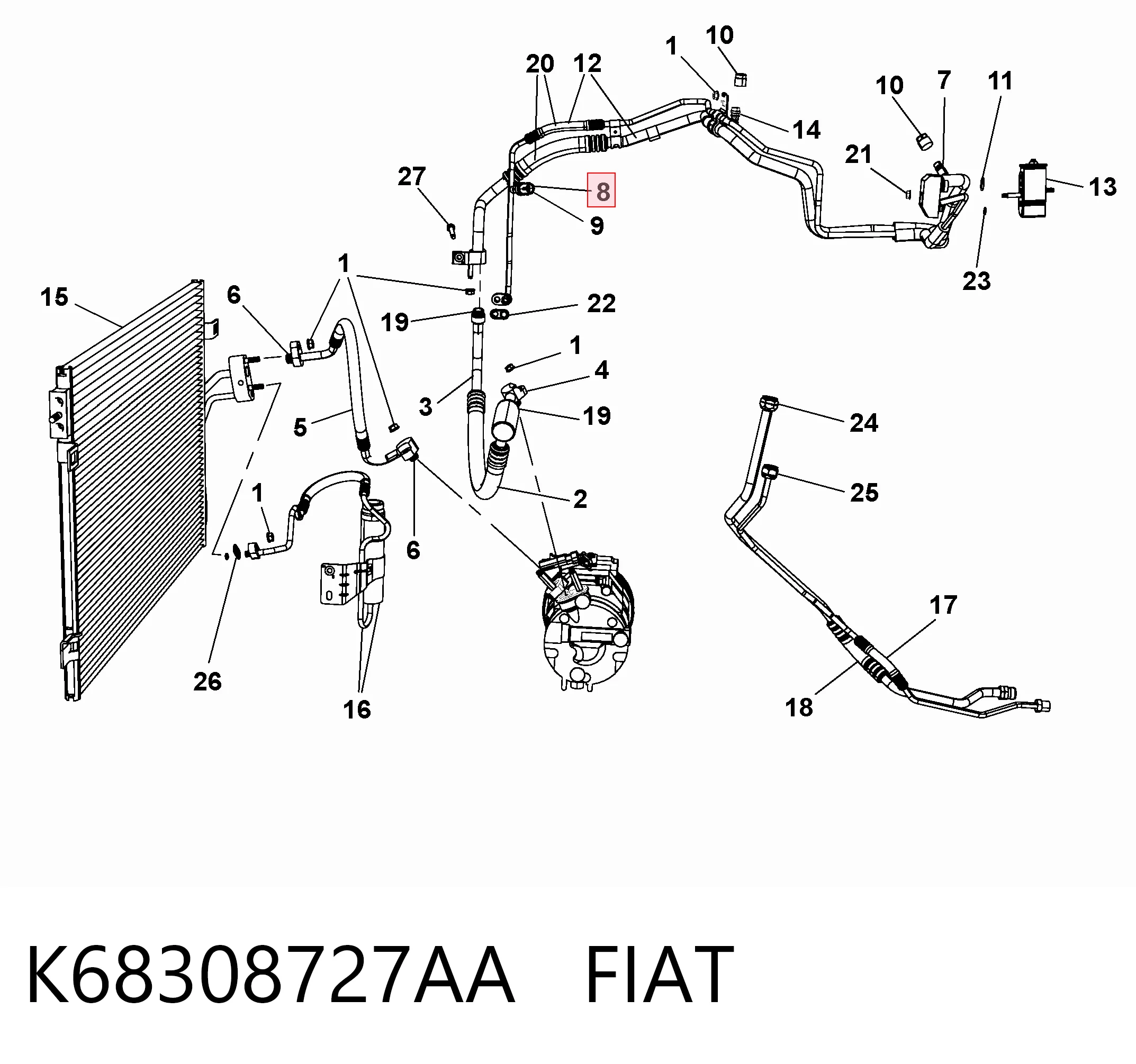 K68308727AA Fiat/Alfa/Lancia