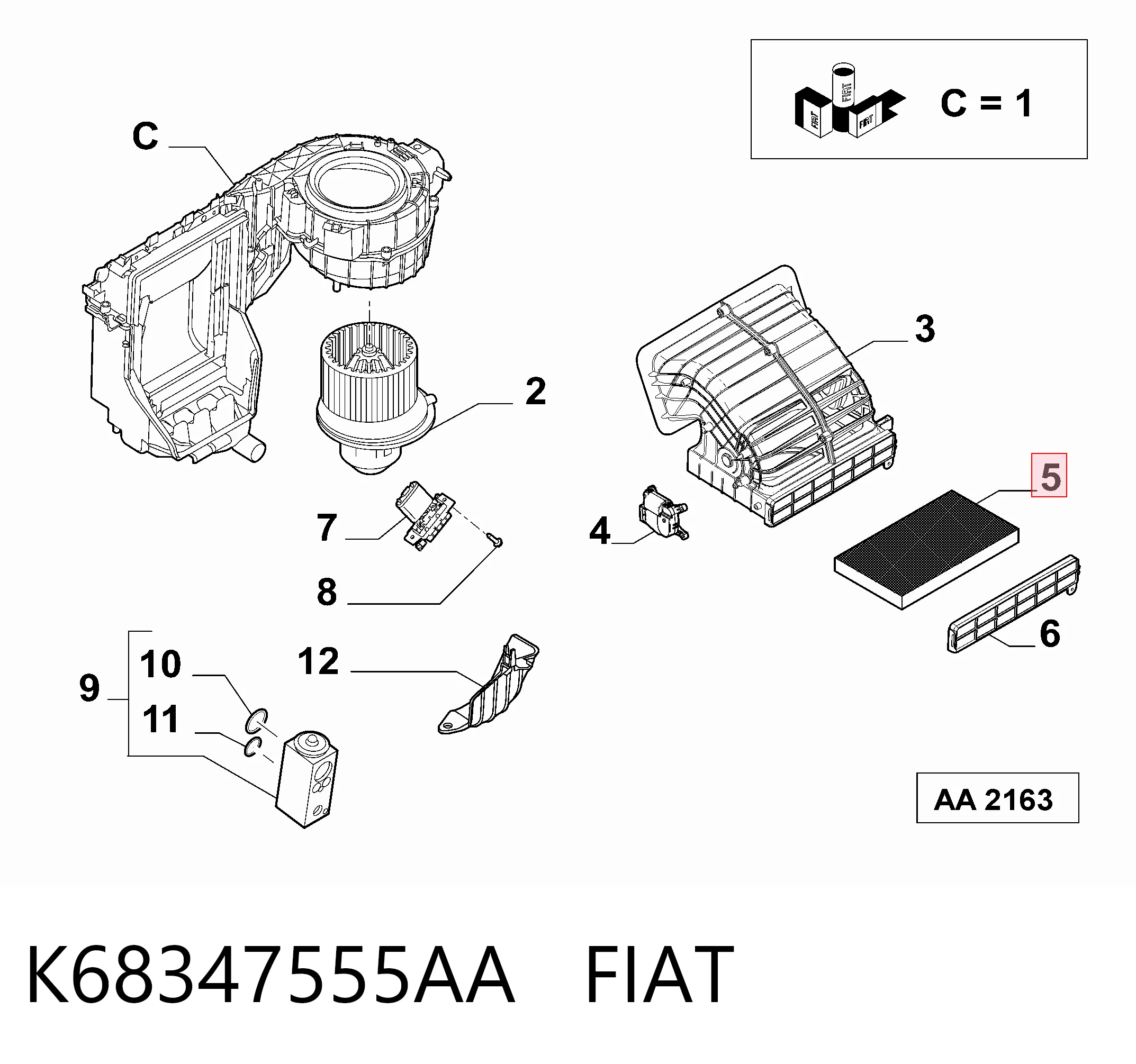 K68347555AA Fiat/Alfa/Lancia
