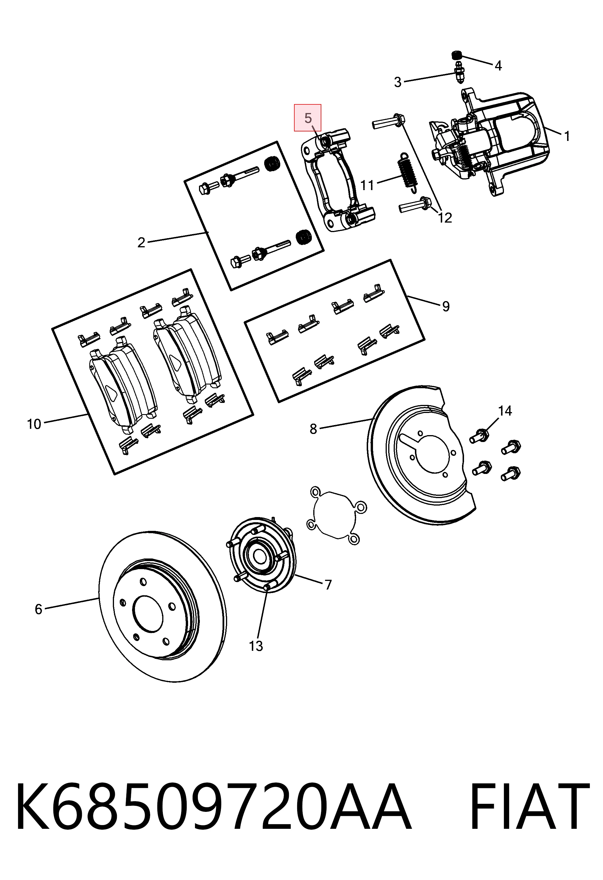 K68509720AA Fiat/Alfa/Lancia