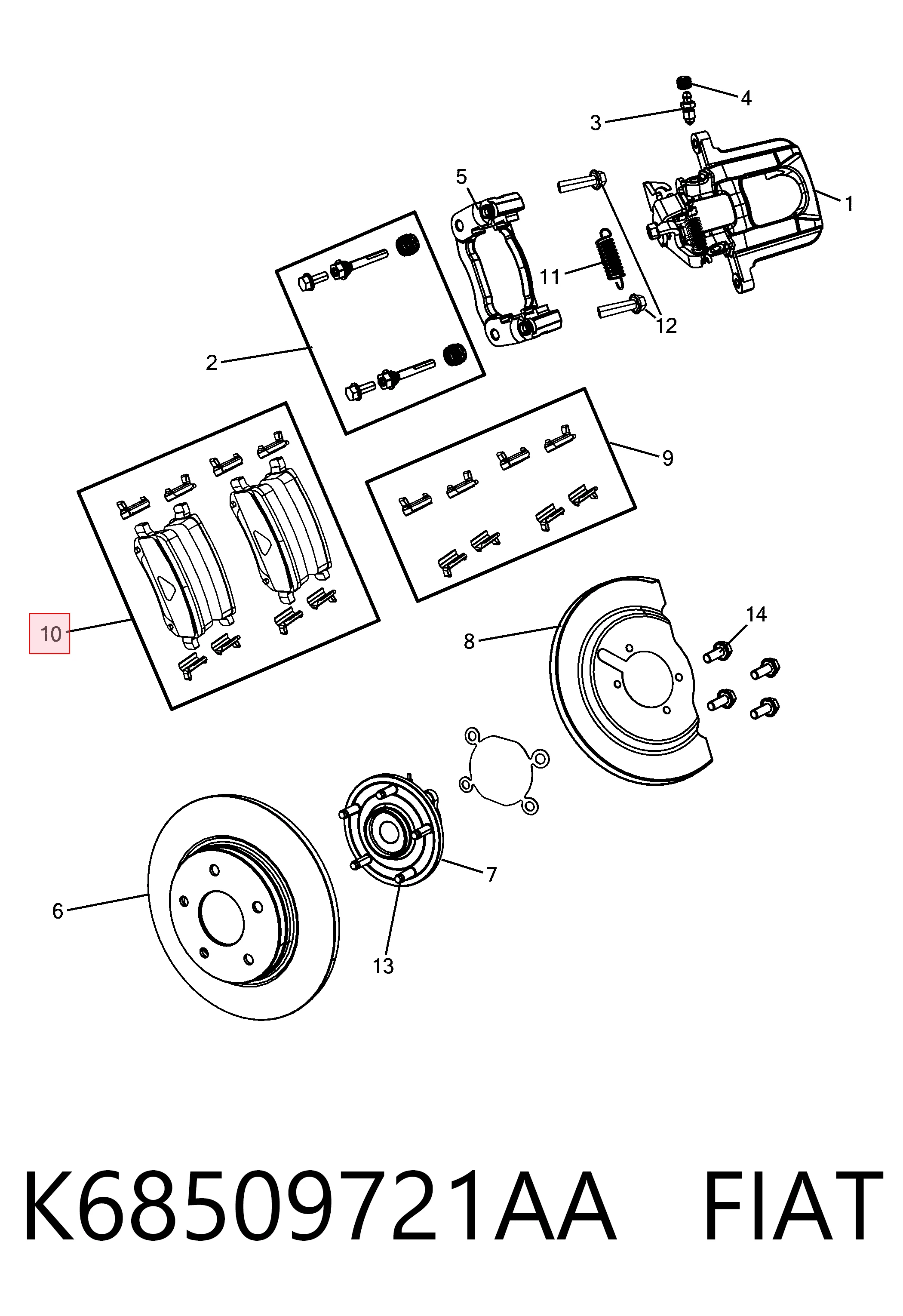 K68509721AA Fiat/Alfa/Lancia