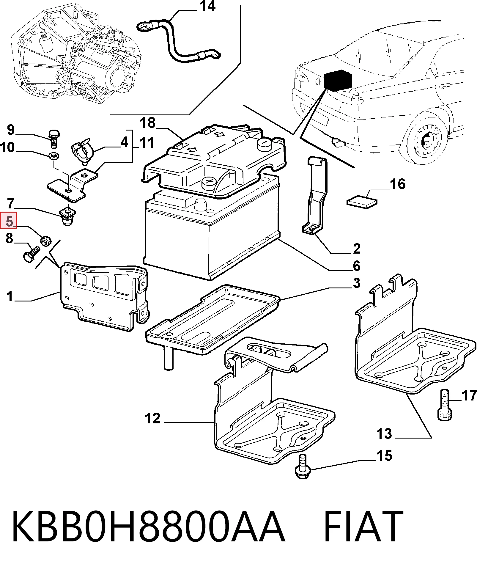 KBB0H8800AA Fiat/Alfa/Lancia