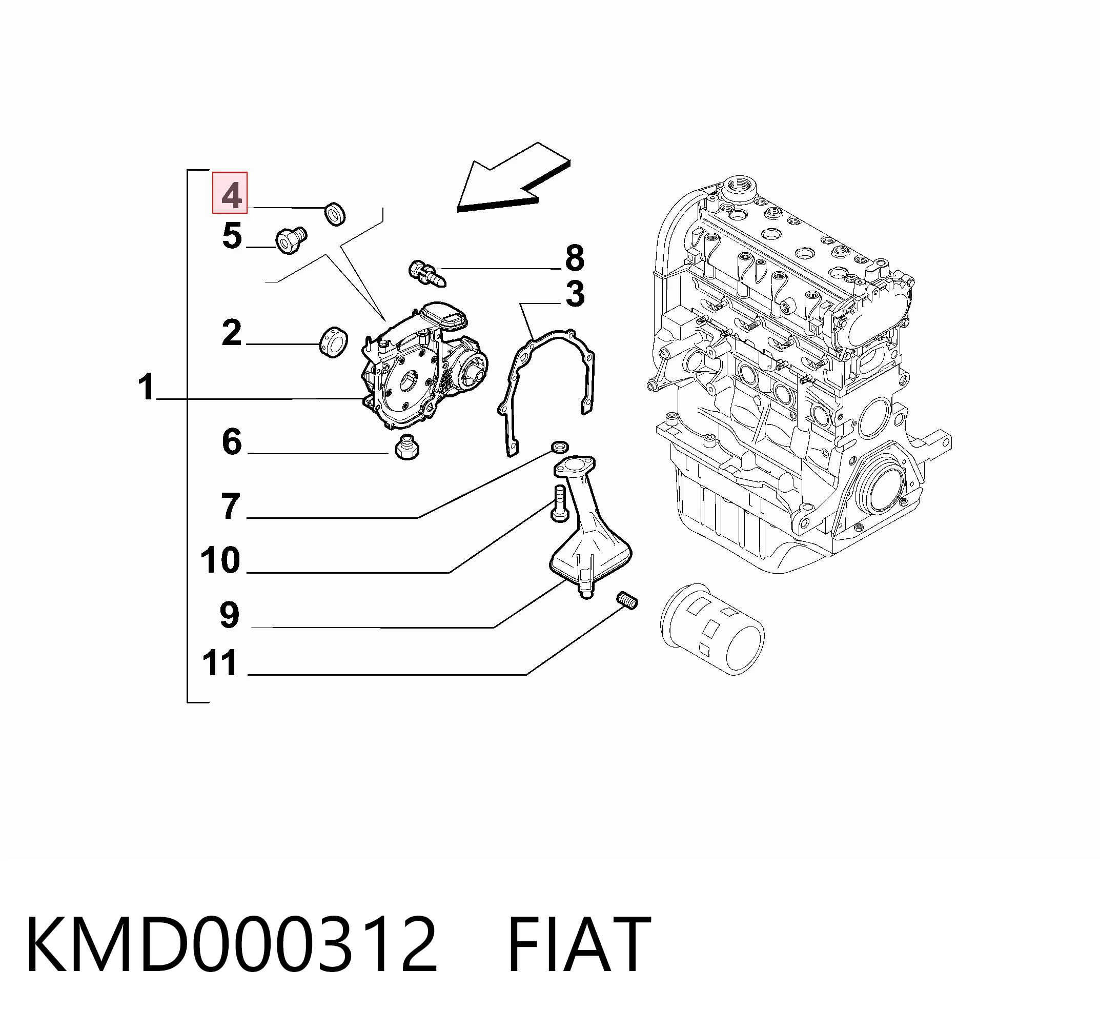 KMD000312 Fiat/Alfa/Lancia