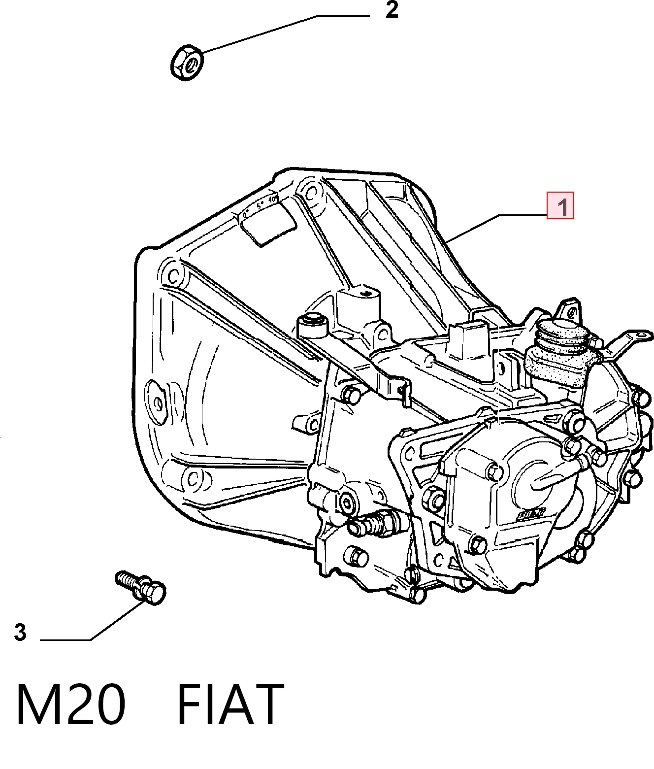 M20 Fiat/Alfa/Lancia Transimisión manual