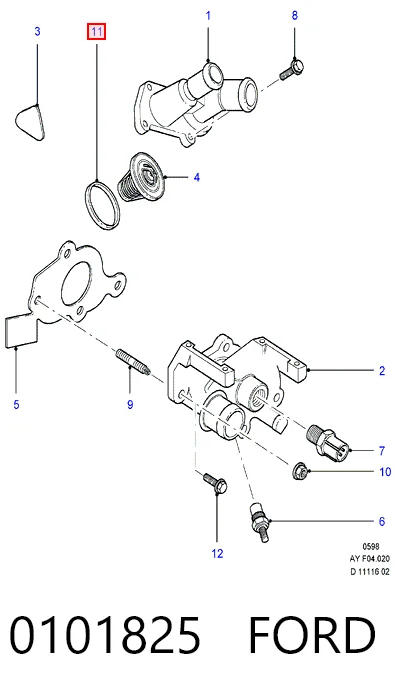  Junta de termostato Toyota Corolla 