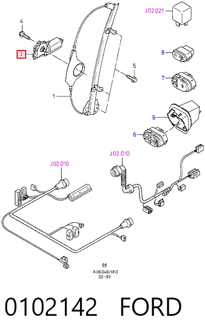 Comprar Mecanismo de elevalunas delantero derecha Ford Mondeo II BFP