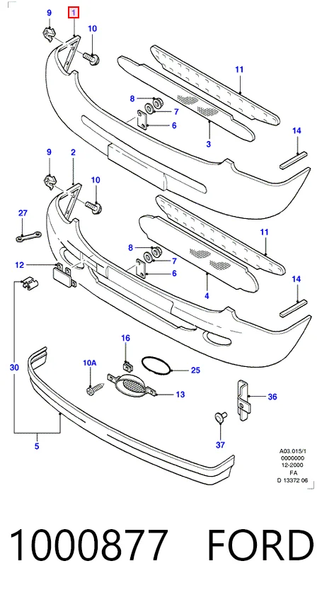 Parachoques Ford Escort VII (ALL)