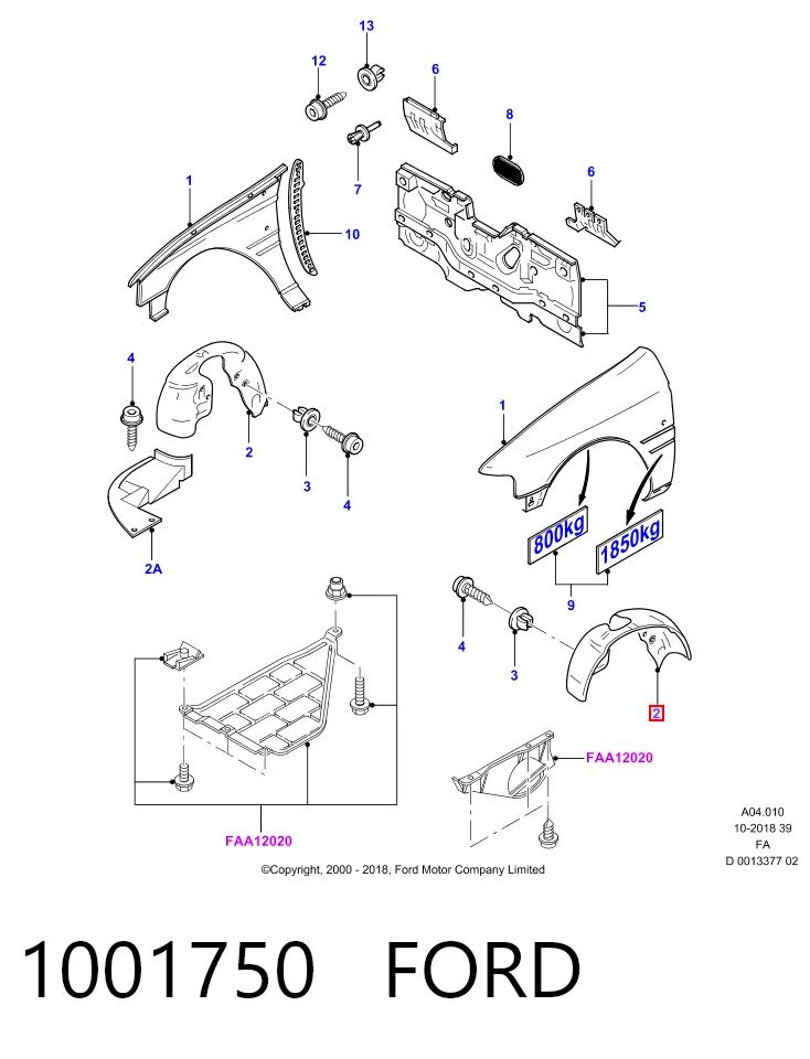 Paso rueda delantero derecho para Ford Escort VII GAL, AFL