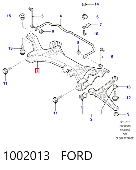Cuna de motor Ford Galaxy  (1994-2000)