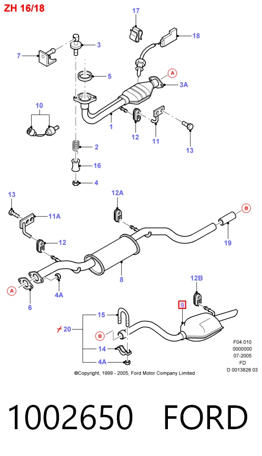 Silenciador trasero Ford Mondeo II sedán (BFP) (1996 - 2000) precio, desde 70,60 EUR