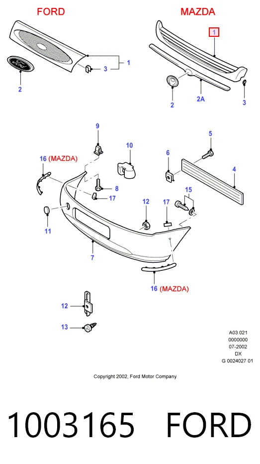 Calandra para Ford Fiesta Mk4 JAS, JBS
