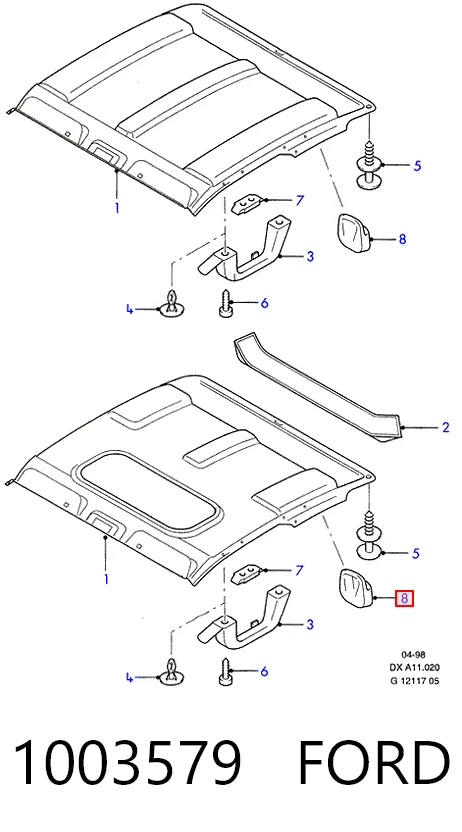 Medidor de masa de aire 1003579 FORD