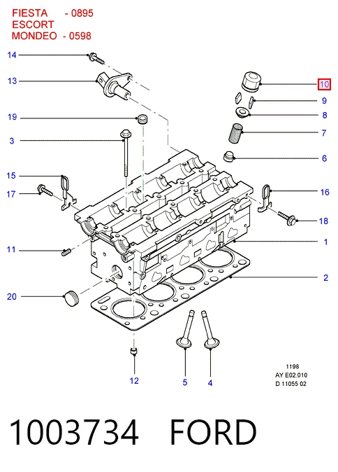 Taqués hidráulicos Ford Escort V hatchback (GAL) (1990 - 1992) precio, desde 10,13 EUR