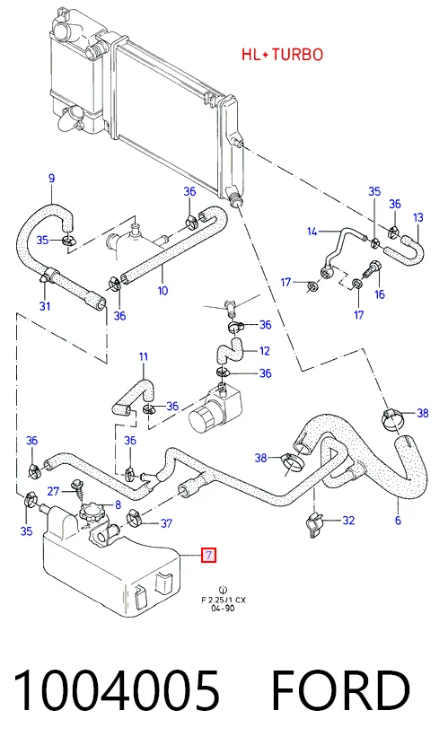  Vaso de expansión Ford Fiesta 