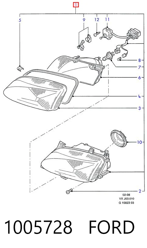 Comprar Faro izquierdo Ford Galaxy I VX WGR