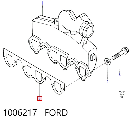 Comprar Junta de colector de admisión Ford Galaxy I VX WGR
