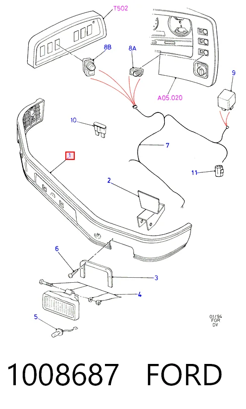 Comprar Paragolpes Ford Transit IV E