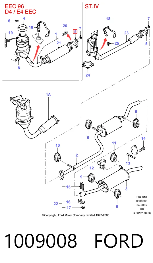 Comprar Junta de tubo de escape silenciador Fiesta IV JAS, JBS