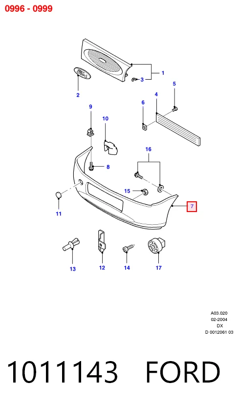 Comprar Paragolpes Ford Fiesta Mk4 JAS, JBS