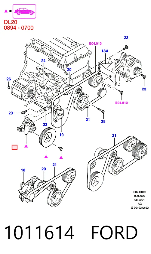  Correa de alternador Infiniti Q50 