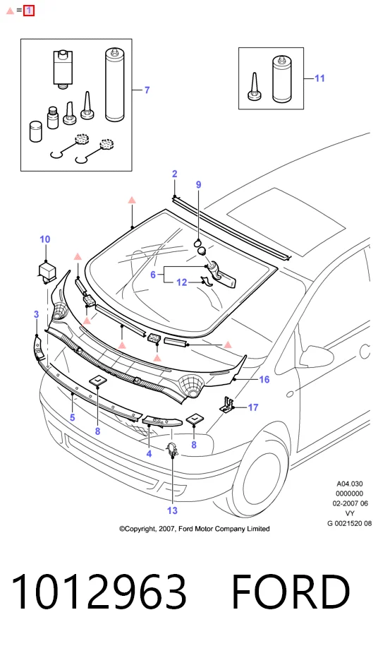 Parabrisas delantero  para Ford Galaxy I VY WGR