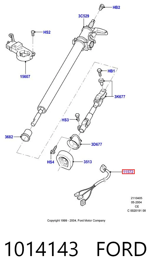 Conmutador de encendido para Ford Ka  RBT