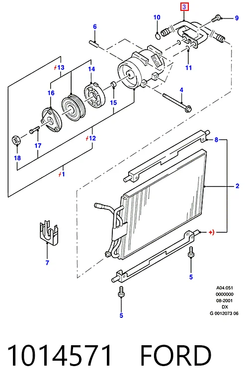 Estabilizador trasero para Ford Mondeo II BFP