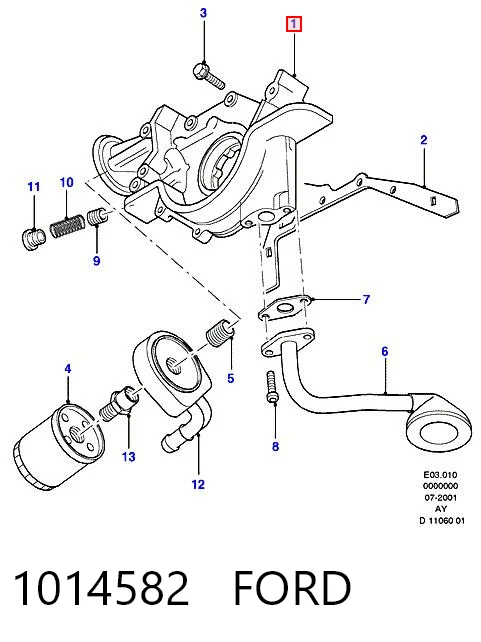 Bomba De Aceite para Ford Mondeo GBP