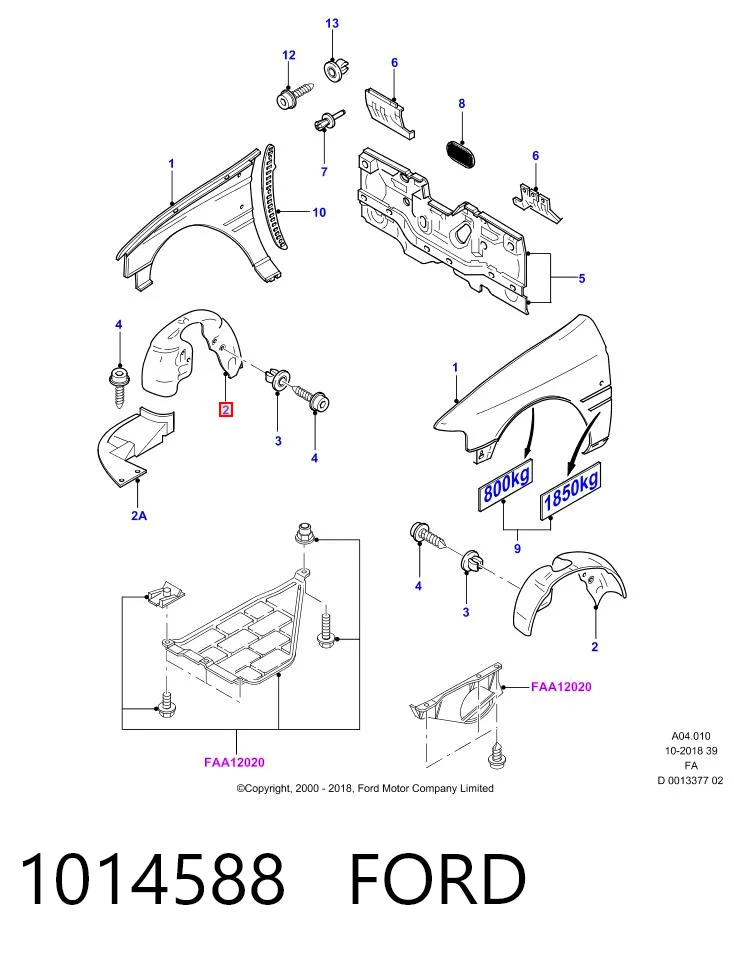 Comprar Paso de rueda delantero derecho Ford Escort VII GAL, ANL a bajo precio