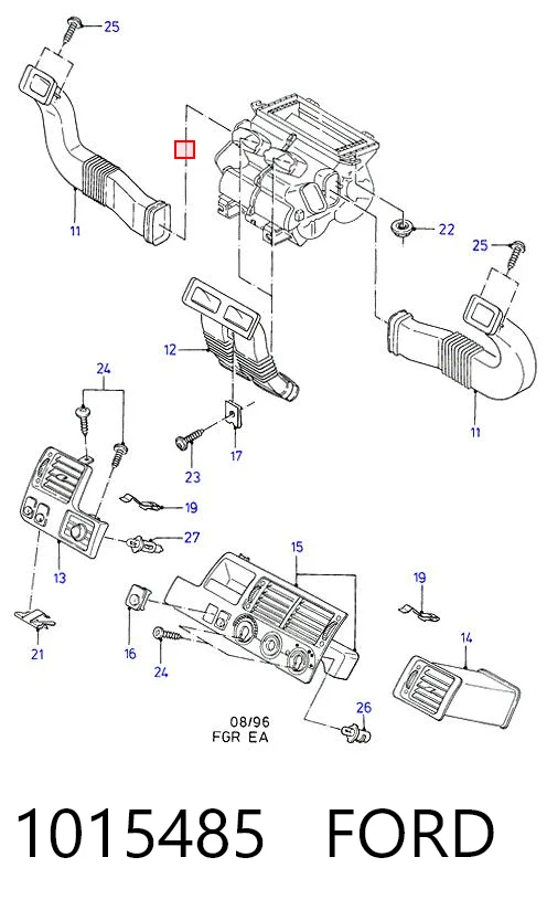 Ventilador interior Ford Escort V