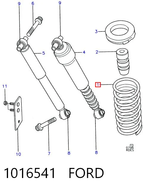 Comprar Muelle trasero Ford Mondeo I BNP a bajo precio