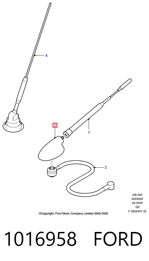 Antena de tiburón para Ford Ka  RBT